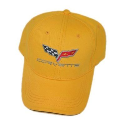 C6 Corvette Soft Cotton Sandwich Brim Hat - Yellow