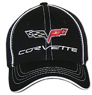 C6 Corvette Black Flex Fit Hat