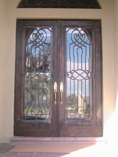 Wrought Iron Doors. Double door 75 1/2" x 81 1/2"