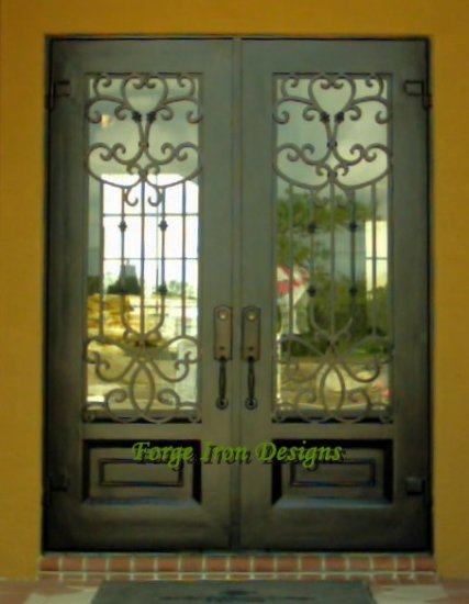 Wrought Iron Door. 75 1/2" x 97 1/2"
