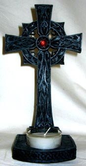 Celtic Cross Candle Holder