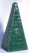Green Money Pyramid Candle