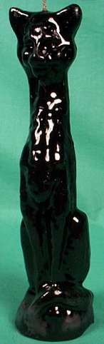 Cat Black 7" Candle