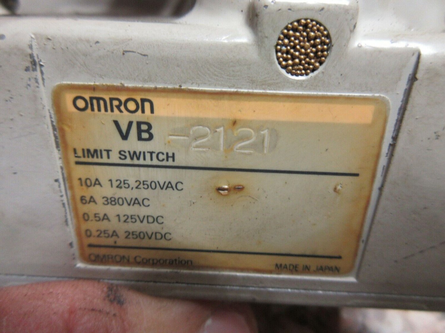 Omron Limit Switch Vb A Vac Sintec Smv Cnc Mill Each