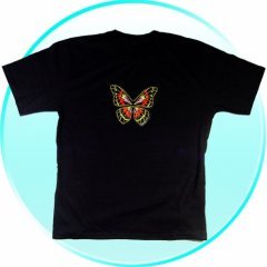 T-Shirt - Extra Large -Flashing Butterfly