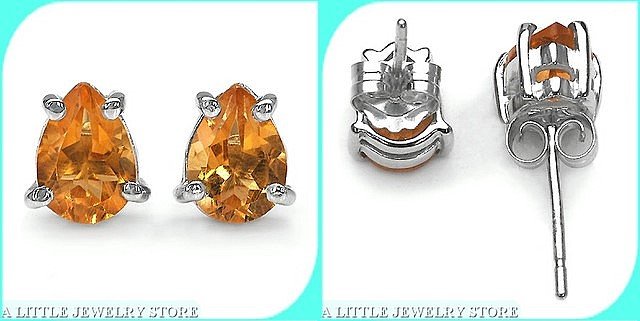 Citrine Stud Earrings
