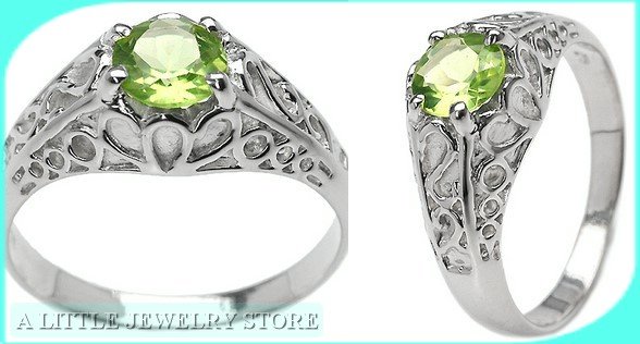 Peridot Solitaire Ring