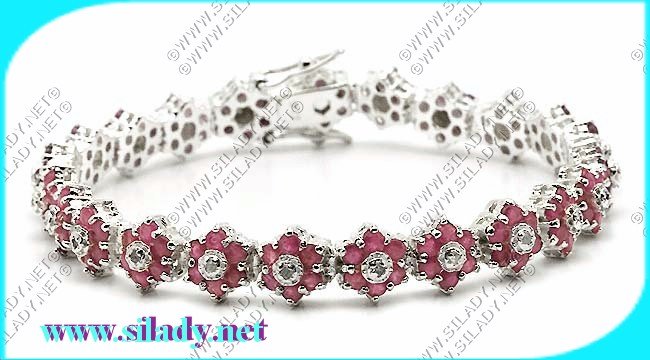 Ruby Star Bracelet