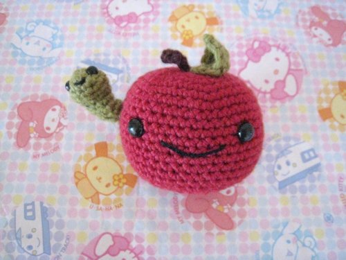 Smile Apple Amigurumi Toy