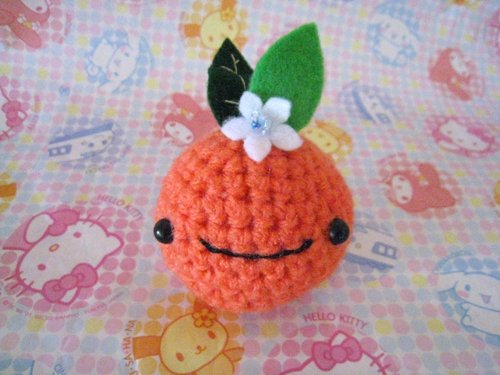 Orange Blossom Amigurumi Toy