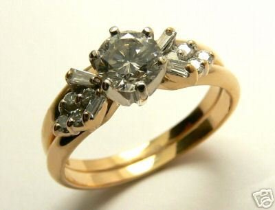 DIAMOND RING 14K YELLOW GOLD RING .64CTS
