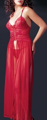 ~ Beautiful Long Gown With Lace Bodice ~