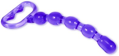 Acrylic Beaded Pleasure Wand - Purple - DJ5621-02