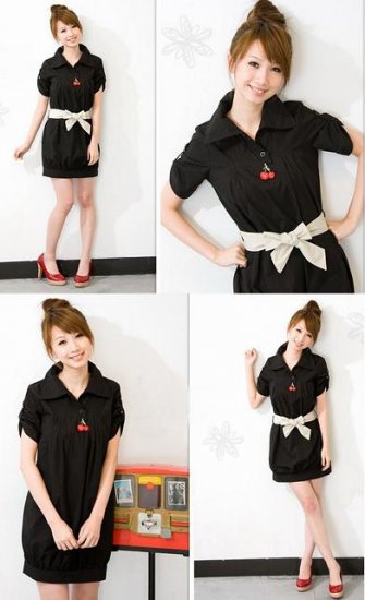 Skirt (Belt Included) Black Color