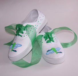 Custom Painted Dragonfly Shoes