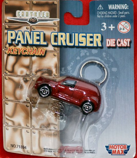 PT Panel Cruiser Keychain, Motor Max, Die Cast Red NIP