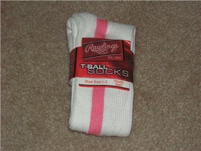 Rawlings T-Ball Socks Sz 1-3 Youth Small Lot of 5 pairs