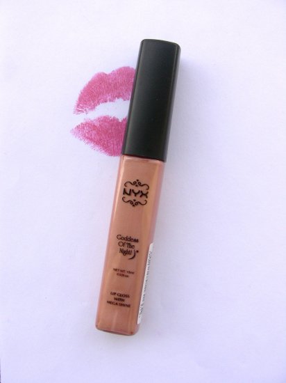 NYX LIP GLOSS WITH MEGA SHINE - FROSTED BEIGE