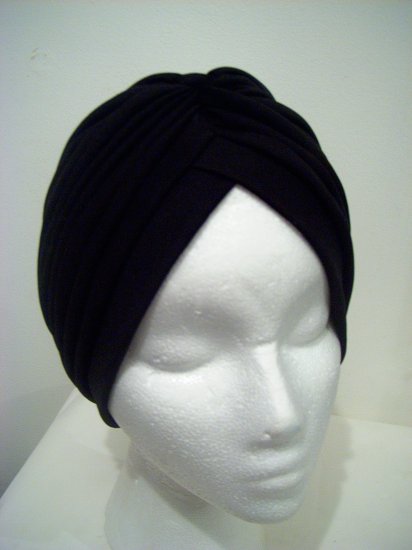 Black Turban Hat