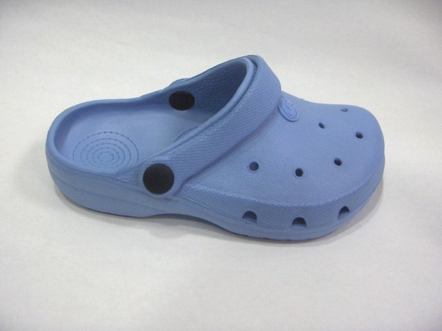 Girls Boys Kids' Children Clogs Mules Slides Sandals Blue, Size 10