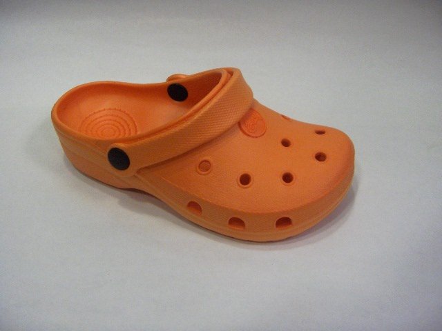 Girls Boys Kids' Children Clogs Mules Slides Sandals Orange, Size 11