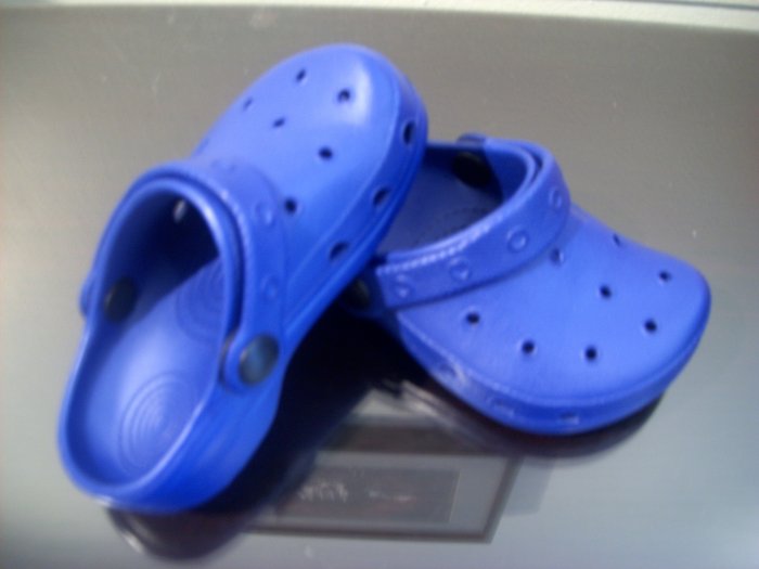 Girls Boys Kids' Children Clogs Mules Slides Sandals Royal Blue Toddler, Size 8