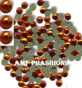 Orange Rhinestones Hot Fix 5mm/20ss