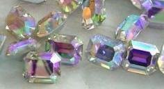 Swarovski Octagon Rhinestones CrystalAB