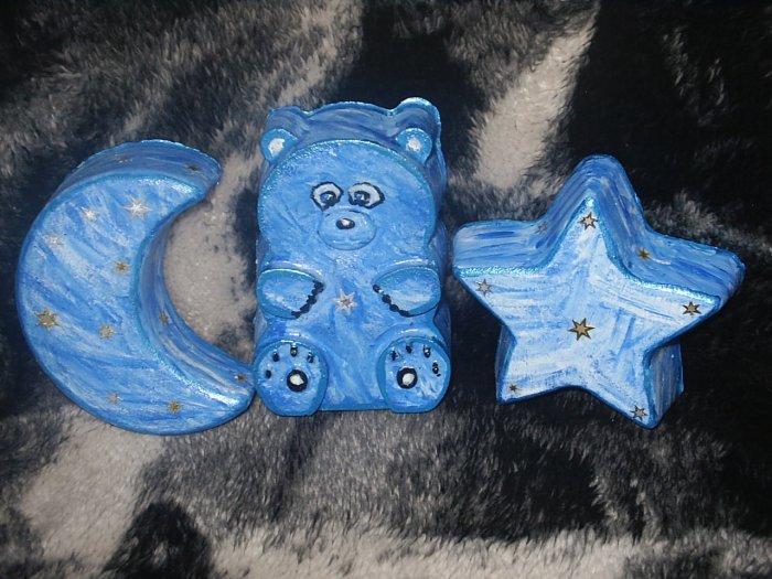 Moon Bear And Star Plaques