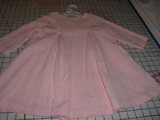 Pink corduroy dress