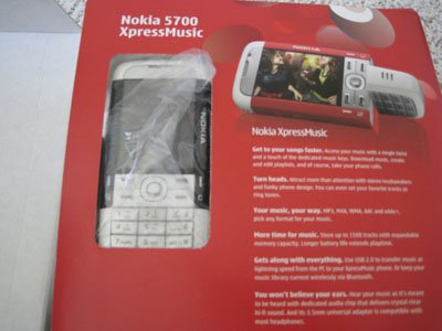 Nokia 5700 Unlocked 3G Cell Phone 2MP MP3 Stereo Video