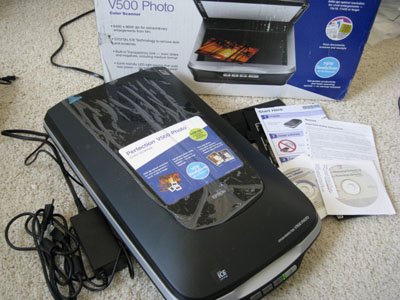Epson Perfection V500 Photo Scanner 6400 x 9600 dpi box