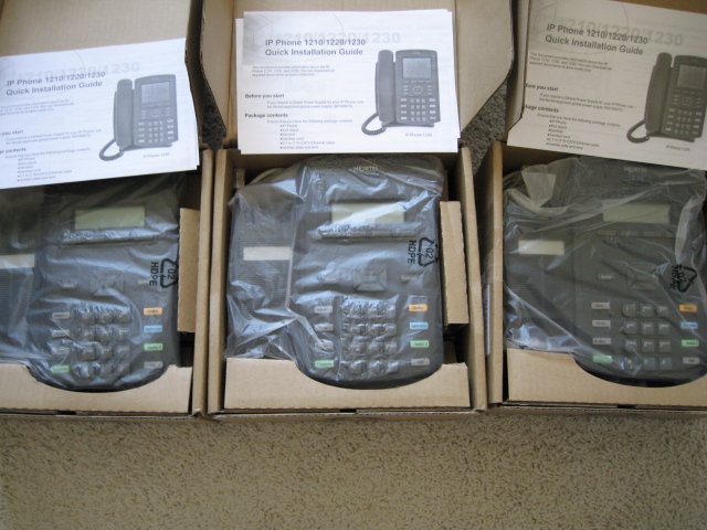3 units Nortel IP Phones 1210