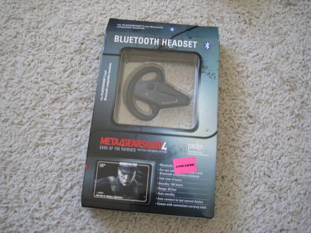 Playstation 3 Metal Gear Solid Bluetooth Headset