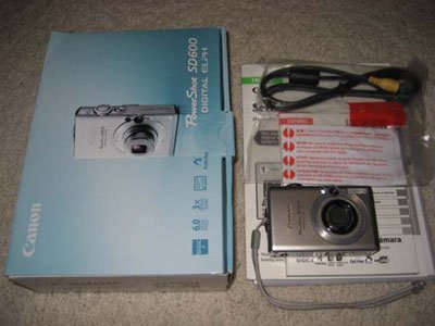 Canon PowerShot SD600 6MP Digital Elph Camera with 3x Optical Zoom