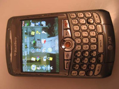 AT&T Blackberry Curve 8310 Silver PDA Smart Phone Email QWERT