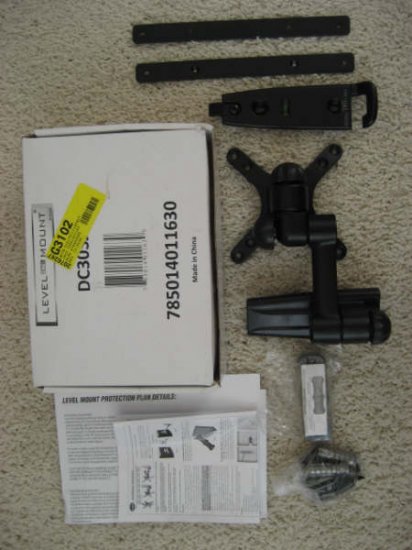 Level Mount DC30SJ Full Motion Mount Fits 10-Inch to 30-Inch Televisions (Black)