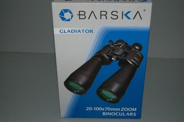 New Barska Gladiator 20-100x70 Zoom Binoculars Black