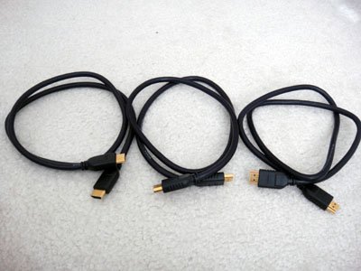 Lot of 3 Dynex DX-AV001 HDMI Video Cable 3ft for HD TV LCD Xbox 360 PS3 Bluray