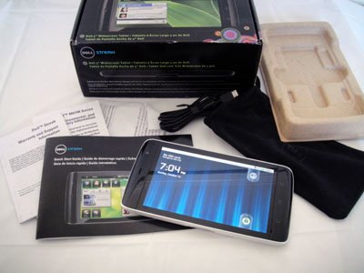 AT&T Dell Streak 5 White Android Tablet GSM 3G Wide Screen Gorlla Glass 1Ghz 5.0MP with Accessories