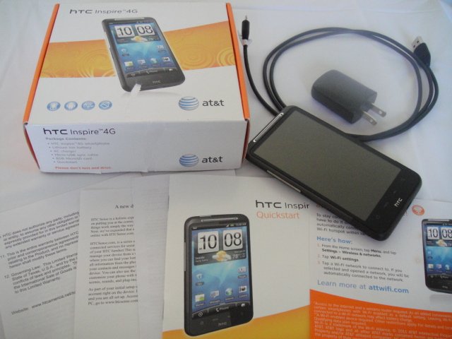 Unlocked AT&T HTC Inspire 4G 4.3" qHD 1Ghz Android Dolby SRS 8.0MP LED Smart Phone