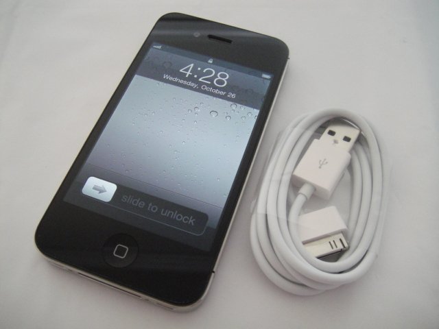Verizon Iphone 4 16GB Black CDMA Retina Display iOs Wifi GPS S/N C5FG903NDDP7