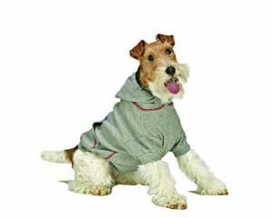 XXX Large Dog Thermal Hoodie - Gray