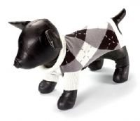 Large Dog Argyle Classic Sweater - Black/Charcoal