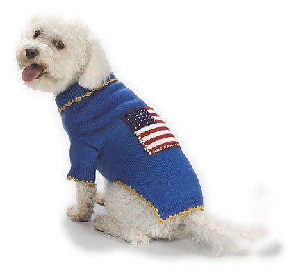 XX Small Dog All American Sweater - Blue