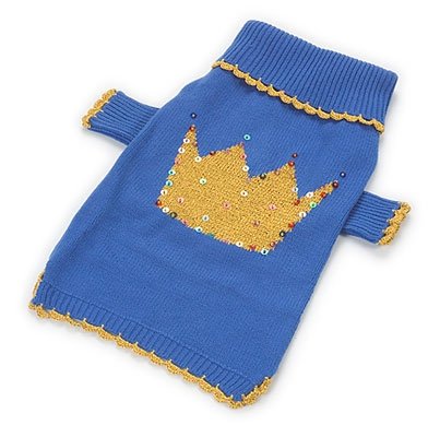 X Small Dog Prince Sweater - Blue
