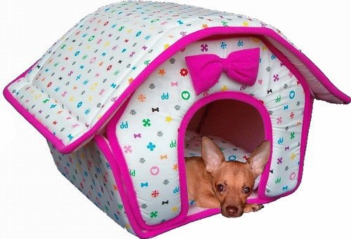 Small Breed Soft Dog House - Pink