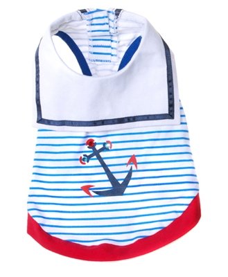 Small Dog Sailor Tee Shirt - Blue