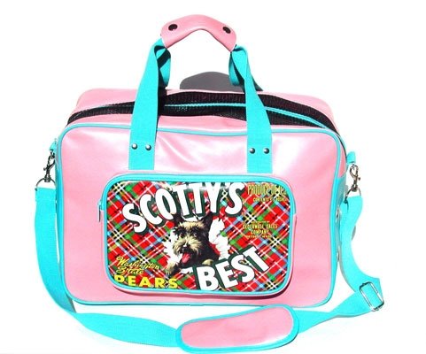 Small Scoty's Best Vintage Americana Dog Carrier