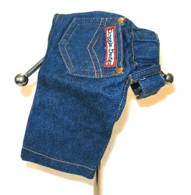 X Large Designer Denim Dog Jeans - Blue